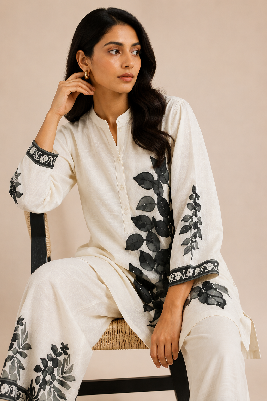 Blanche Botanica Kurti Set