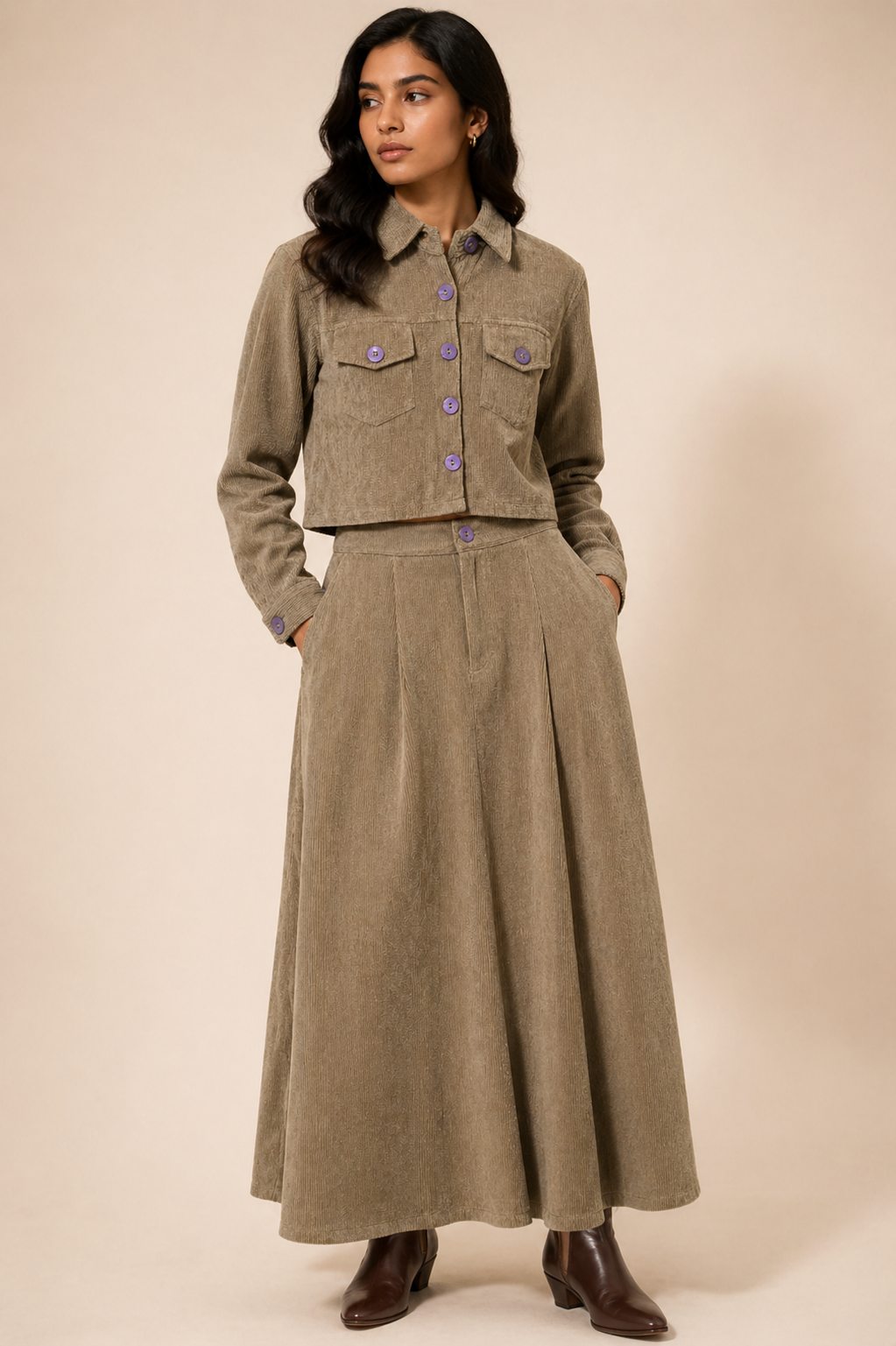 Sand Muse Jacket & Skirt Set